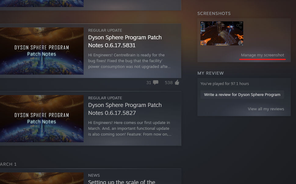 Steam Screenshot Manage My Screenshots