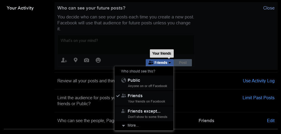 How to Disable Comments On Your Facebook Timeline - Change Your Facebook Activity Settings