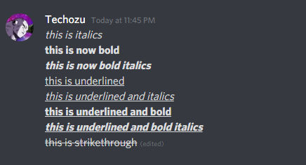 Discord Bold Text Formatting