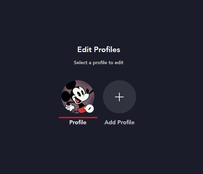 Disney Plus Choose Profile