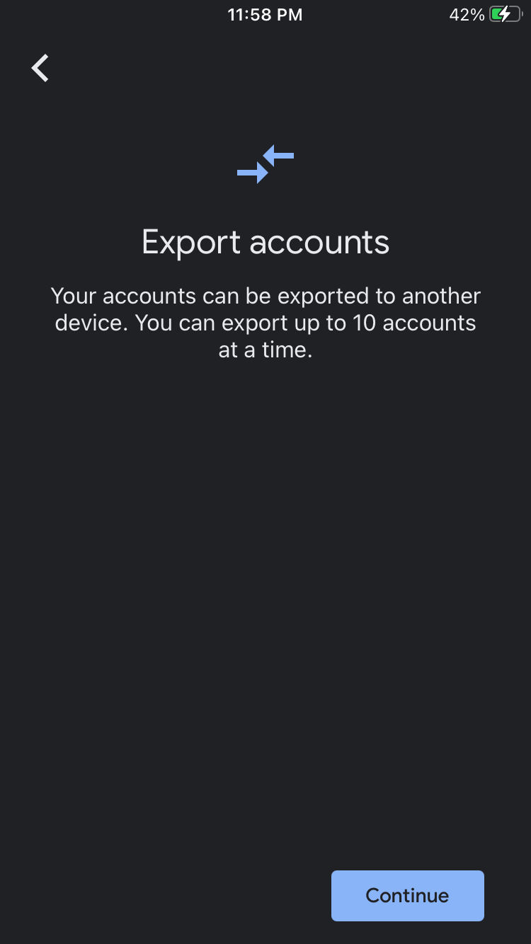 Google Authenticator Export Accounts