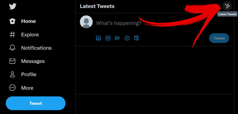 How to show the Tweets in chronological order on Twitter - Desktop