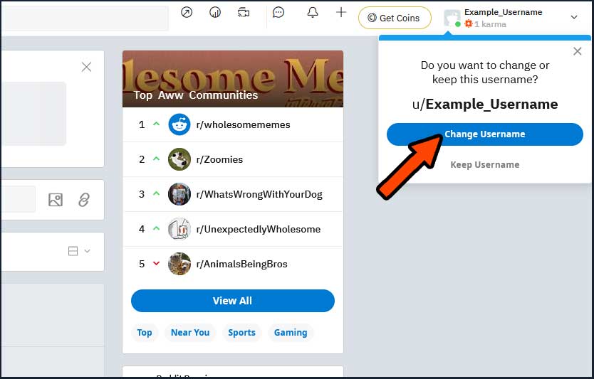 Changing Your Username On The Reddit Website 1 