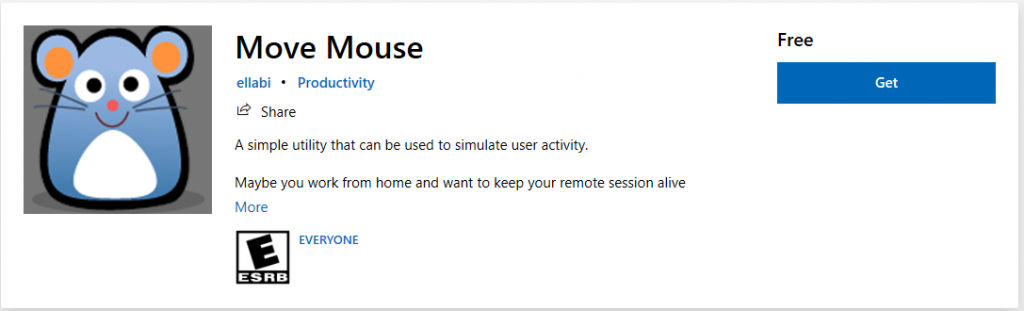 Microsoft Store Move Mouse