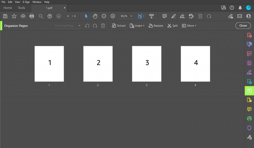 Adobe Acrobat Reorganize Pages
