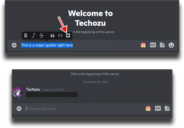 Make Spoiler Text Discord