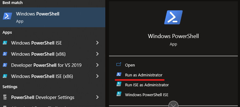 Windows 10 Find PowerShell