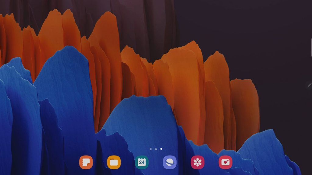 Samsung Tablet Homescreen