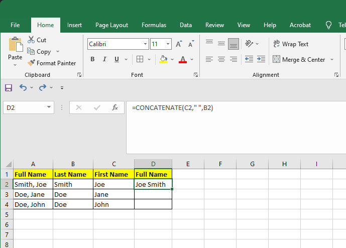 How to Combine Names in Excel - Techozu