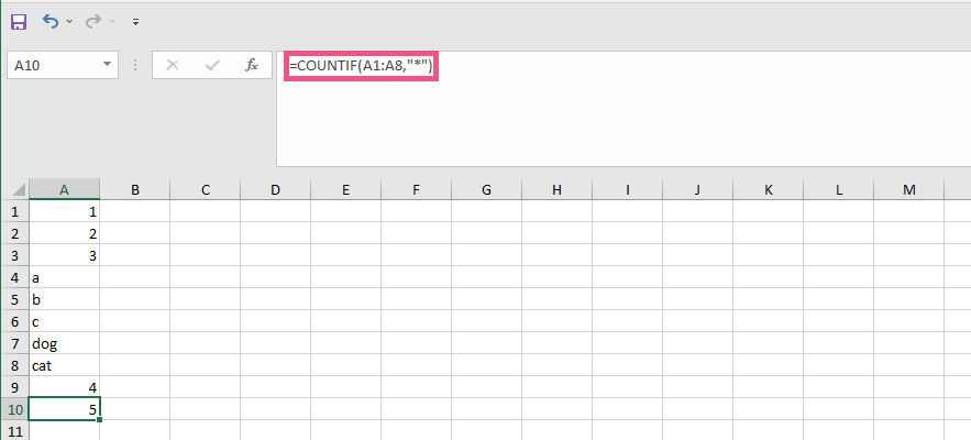 How to Count Cells with Text in Excel