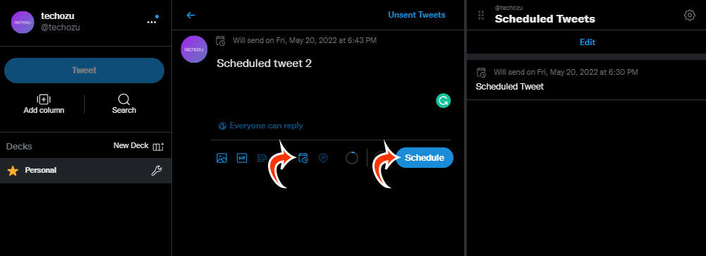 How to Schedule a Tweet on TweetDeck