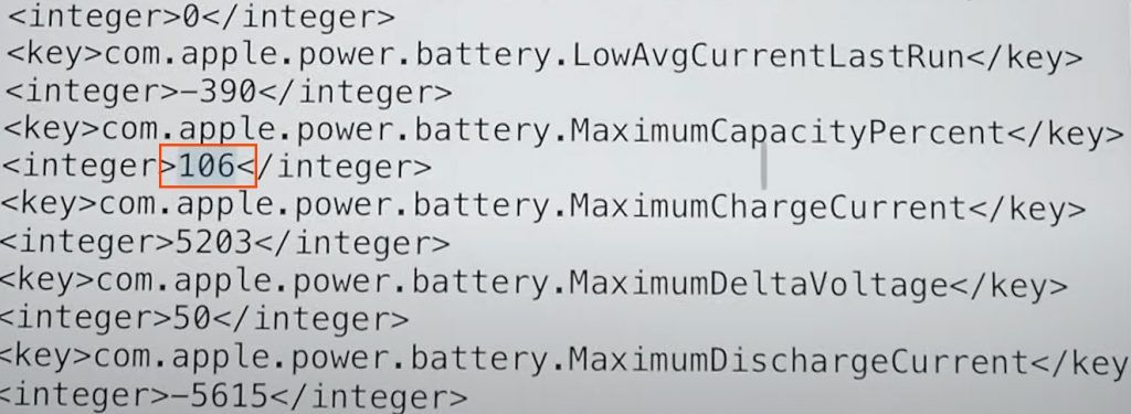 Current Battery Capacity, iPad