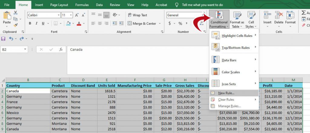 Excel - Conditional Formatting