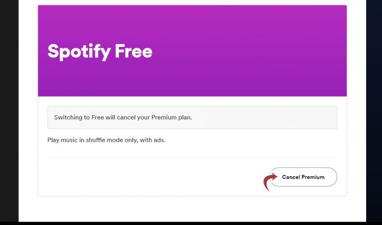 How to Cancel Your Spotify Subscription - Step 5