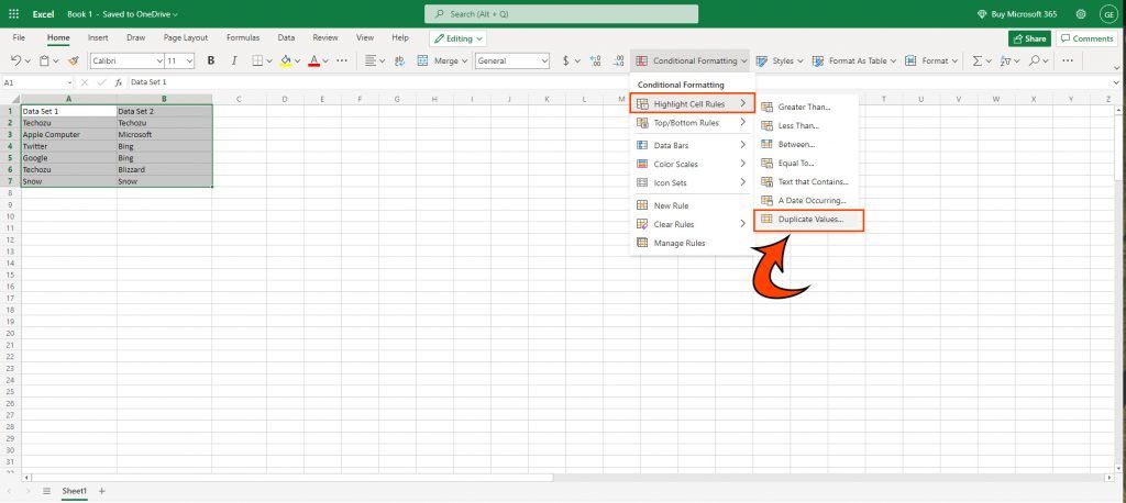 Highlight Duplicate Values in Microsoft Excel