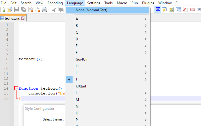 Notepad++ Disable Syntax Highlighting