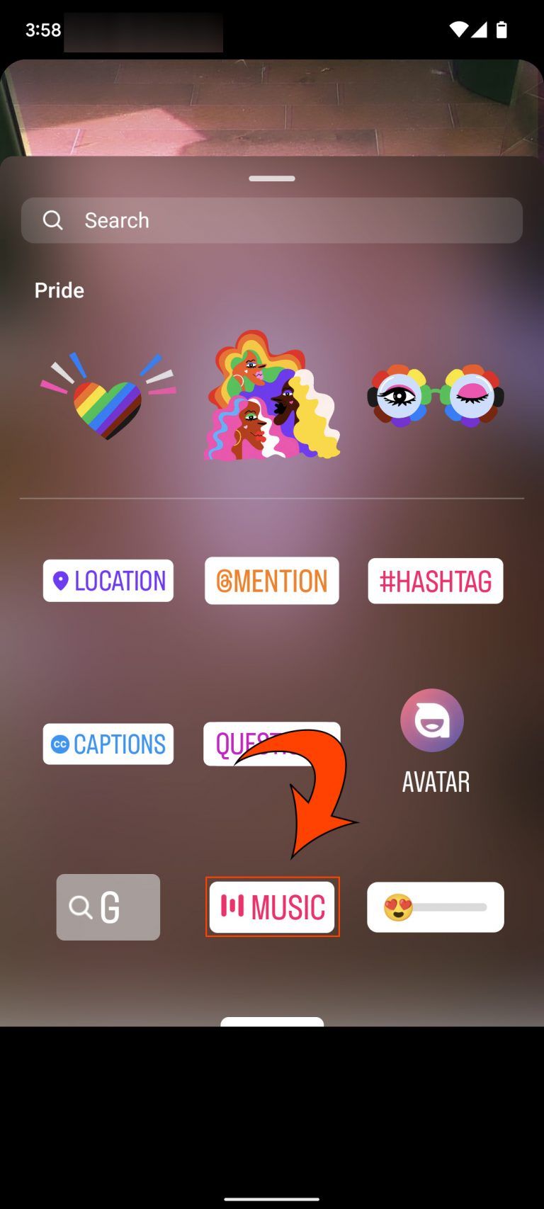 Music Button, Add Music to Instagram Story