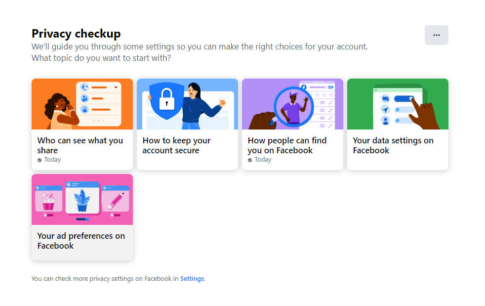 Facebook Privacy Checkup