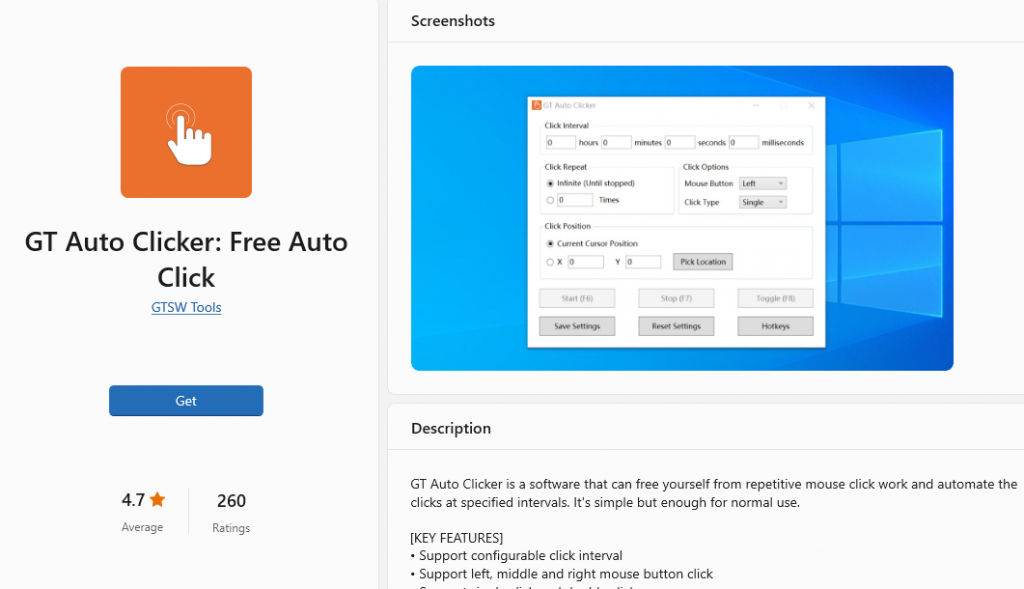 GT Auto Clicker: Free Auto Click - Microsoft Apps