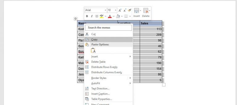 How to Convert PDF to Excel - Copy Data from Word