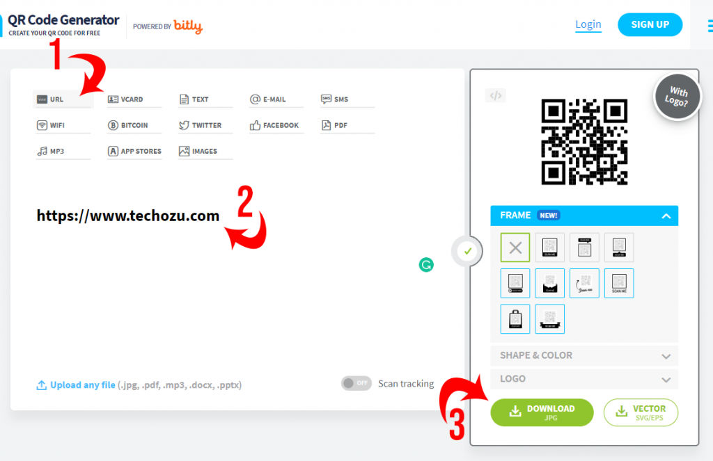 Bitly QR Code Generator