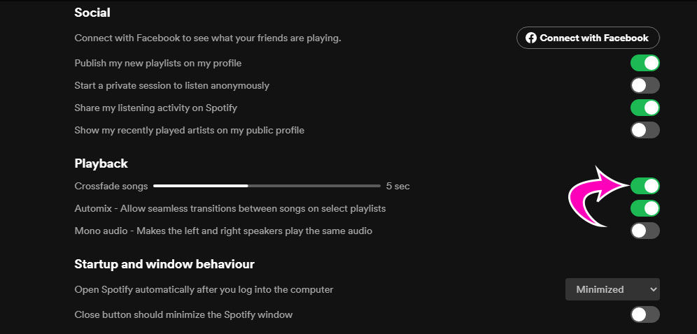 How to Crossfade Songs in Spotify