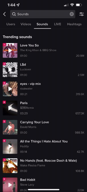 How to Find Trending Sounds on TikTok