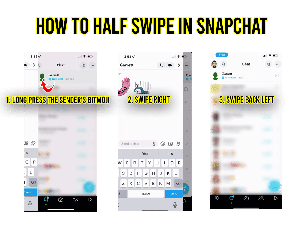 How to Half Swipe in Snapchat (2022)