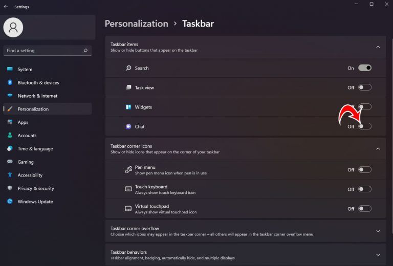 How to Remove Chat from Taskbar in Windows 11 - Techozu