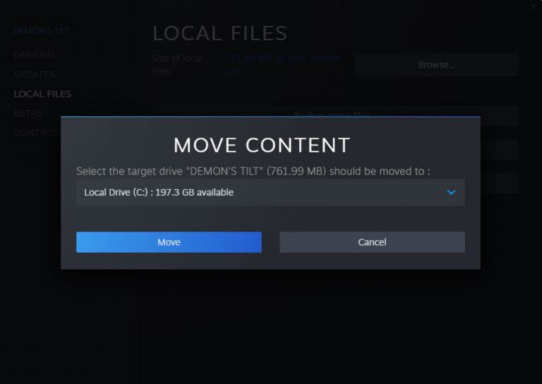 Move Install Folder Steam