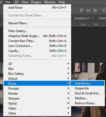 Photoshop Add Noise Filter