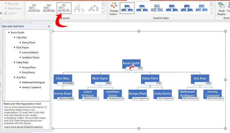 How to Create an Org Chart in PowerPoint - Techozu