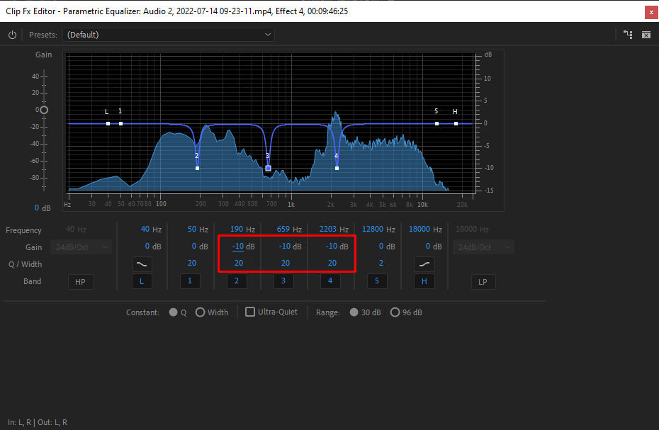 Reduce Echo in Adobe Premiere Pro