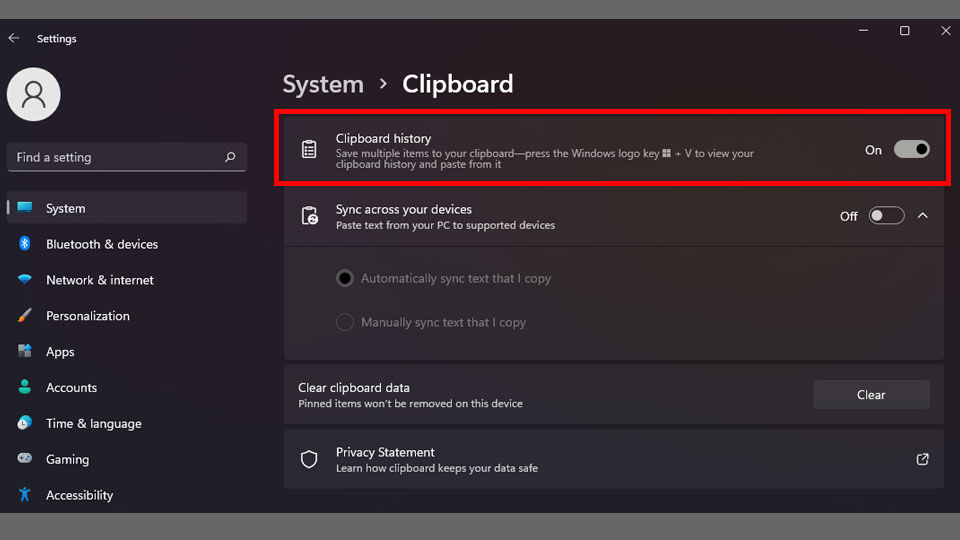 How to Enable Clipboard History on Windows 11