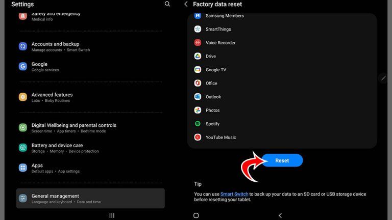 How to Factory Reset a Samsung Phone or Tablet - Techozu