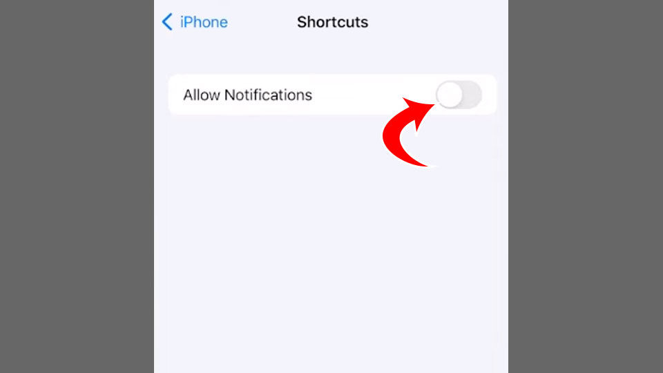 How to Disable Shortcuts Notifications on iPhone