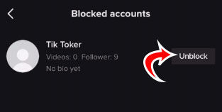 Unblock Someone on TikTok