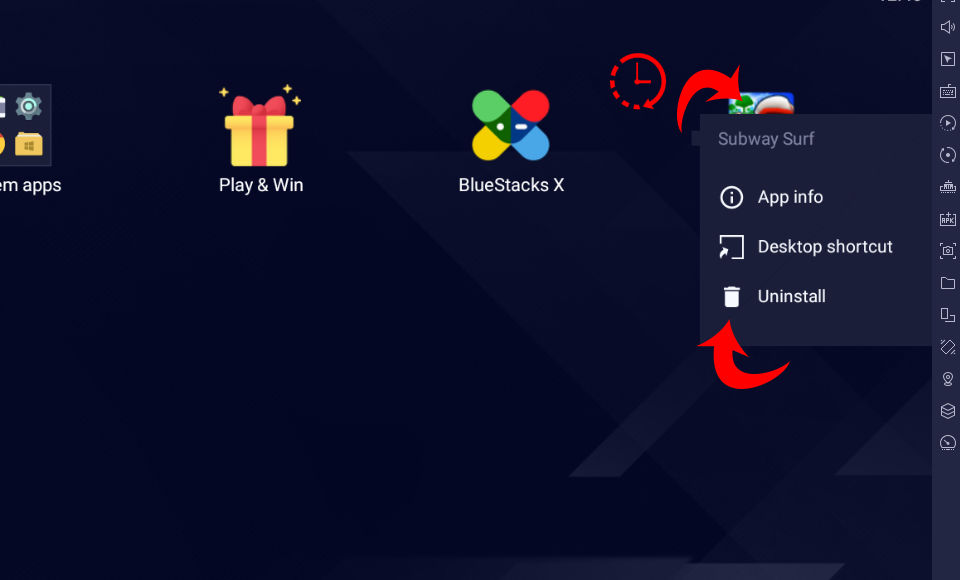 Uninstall App BlueStacks 5