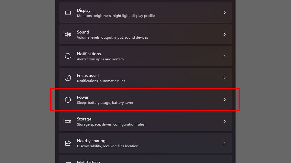 How to Make Your Screen Stay on Longer in Windows 11 - Step 3 - Power settings