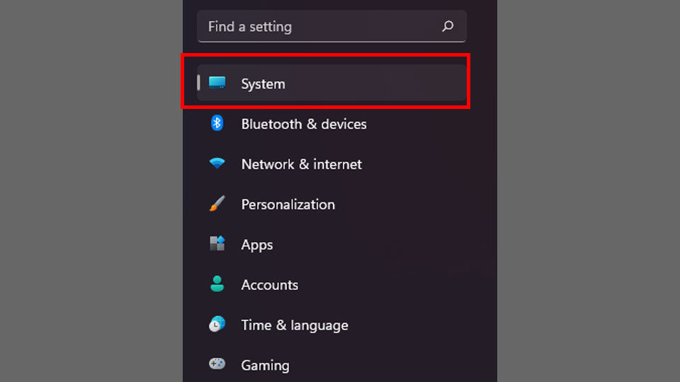 How to Make Your Screen Stay on Longer in Windows 11 - Step 2 - System settings