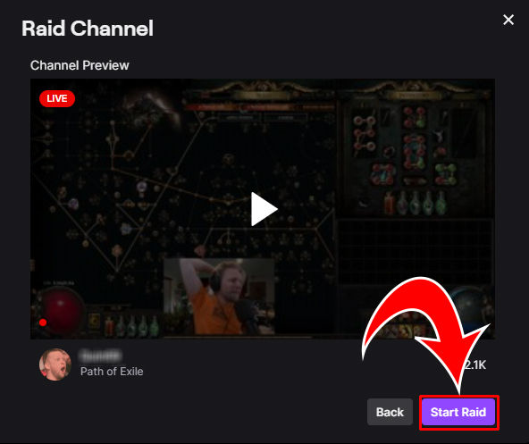 How to Raid on Twitch