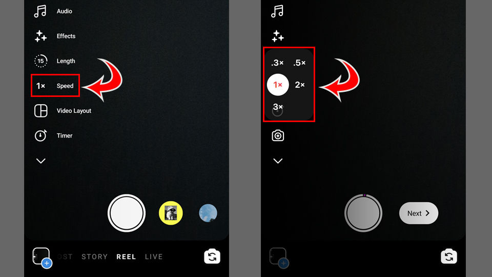 how-to-increase-speed-of-a-clip-on-instagram-reels-techozu