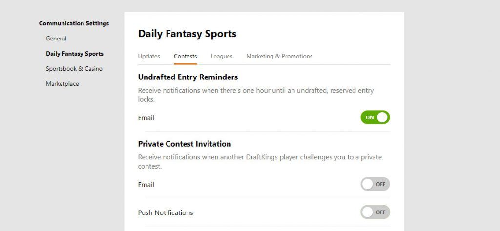 How to Stop Receiving Contest Invites in DraftKings